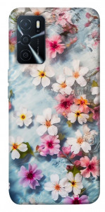 Чехол Floating flowers для Oppo A16 4G