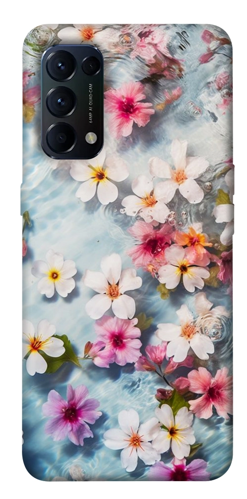 Чехол Floating flowers для Oppo Reno 5 4G