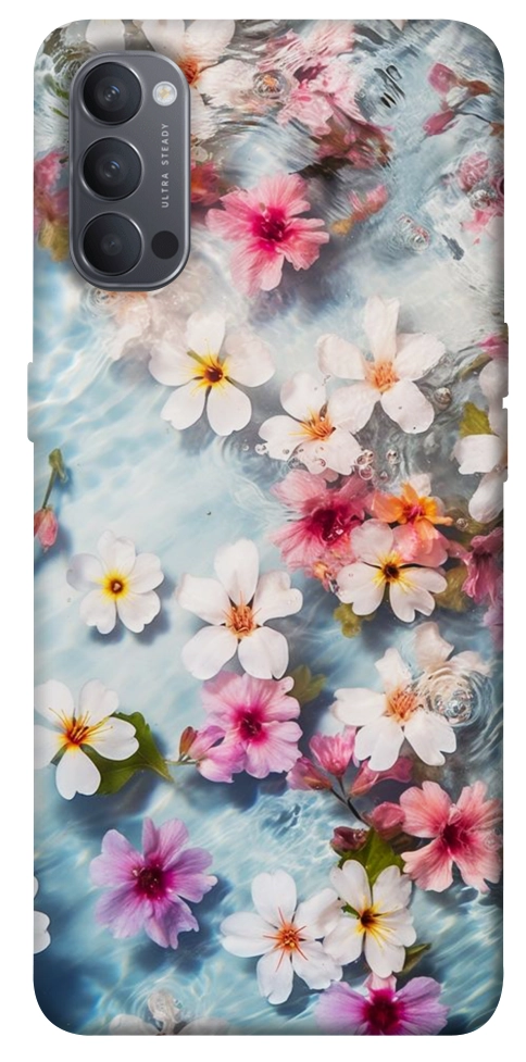 Чехол Floating flowers для Oppo Reno 4