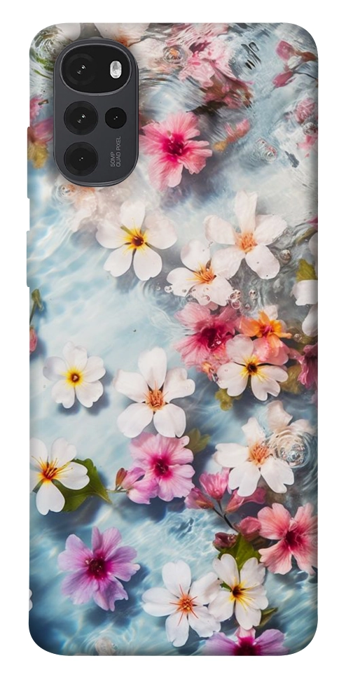 Чохол Floating flowers для Motorola Moto G22