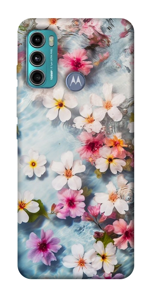 Чохол Floating flowers для Motorola Moto G60