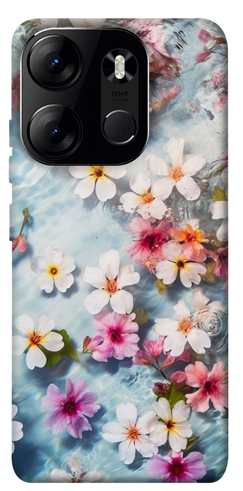 Чохол Floating flowers для Tecno Spark Go 2023