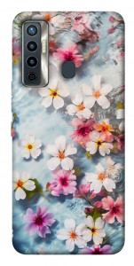 Чехол Floating flowers для TECNO Camon 17