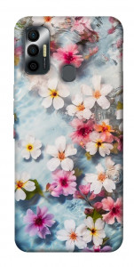 Чохол Floating flowers для TECNO Spark 7