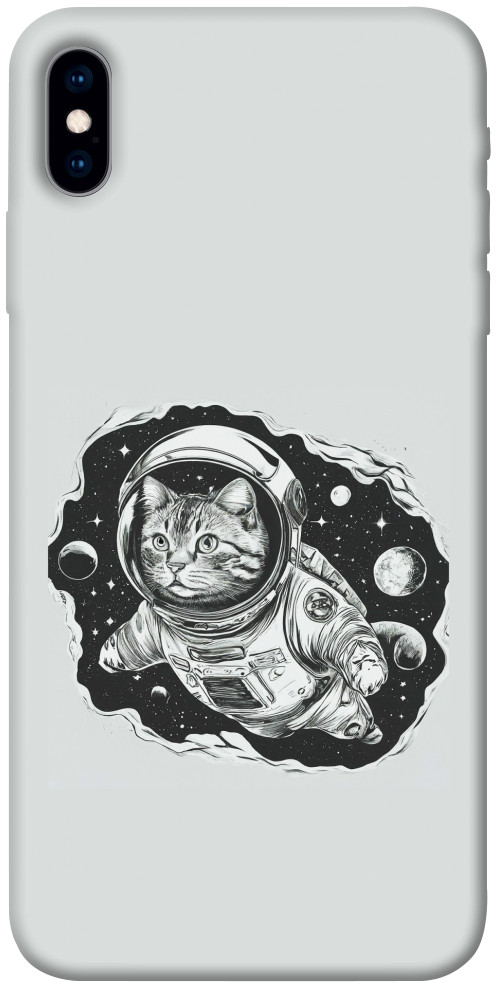 Чехол Кот космонавт для iPhone XS
