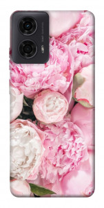 Чехол Pink peonies для Motorola Moto G24