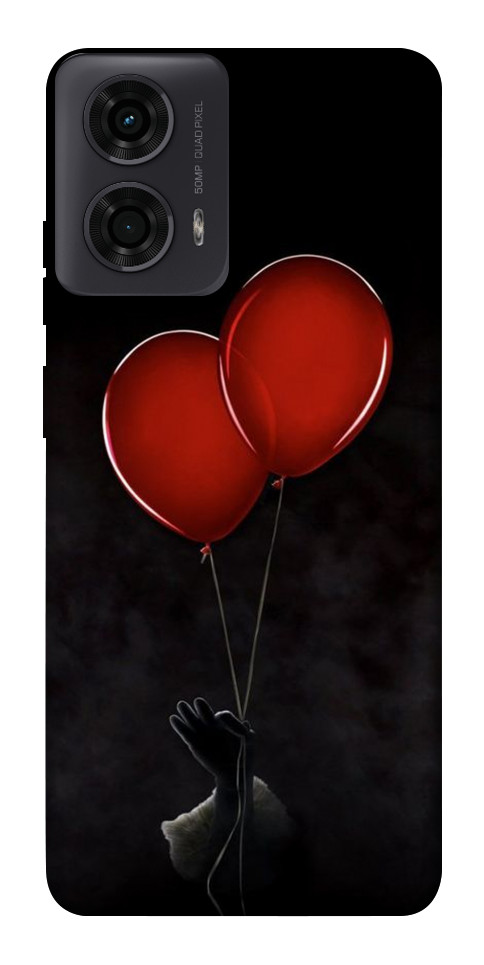 Чехол Красные шары для Motorola Moto G24