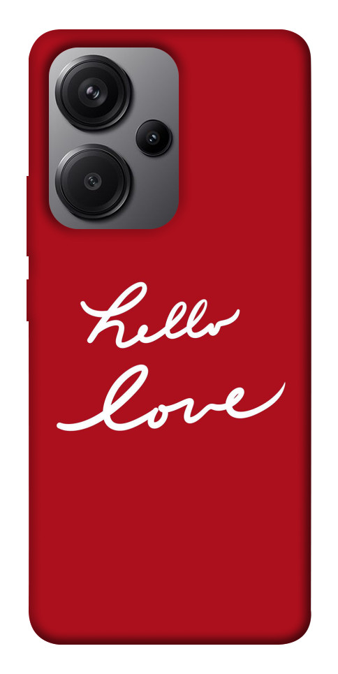 Чехол Hello love для Xiaomi Redmi Note 13 Pro+