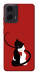 Чехол Влюбленные коты для Motorola Moto G04