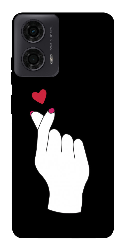Чехол Сердце в руке для Motorola Moto G04