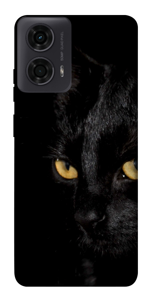 Чехол Черный кот для Motorola Moto G04