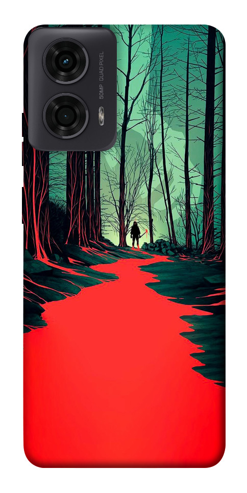 Чохол Зловісний ліс для Motorola Moto G04