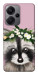 Чохол Raccoon in flowers для Xiaomi Redmi Note 13 Pro+