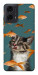 Чехол Cat with fish для Motorola Moto G24