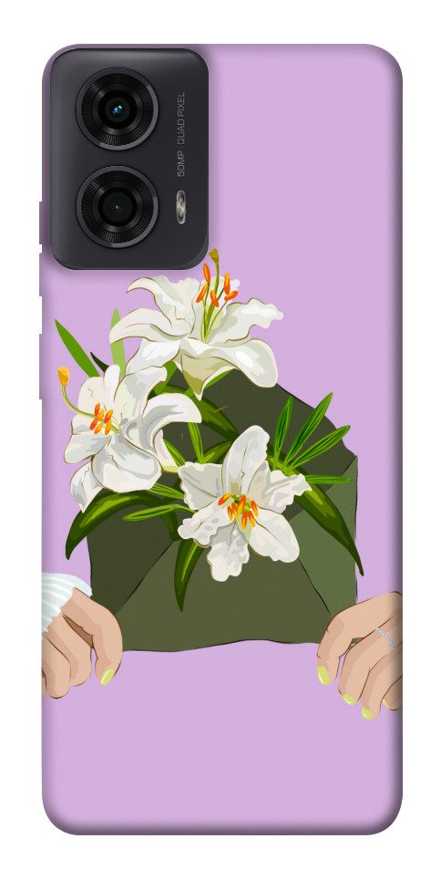 Чехол Flower message для Motorola Moto G24