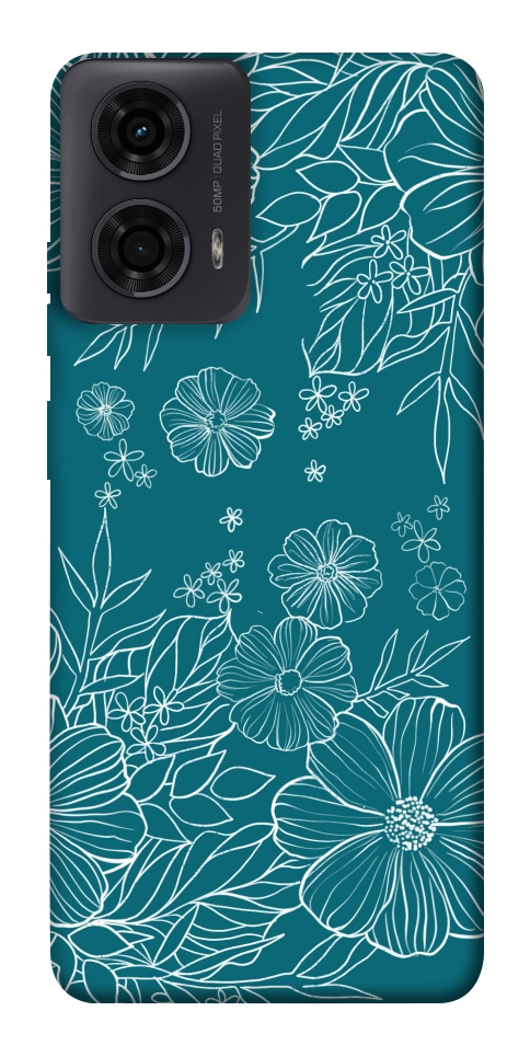 Чехол Botanical illustration для Motorola Moto G24