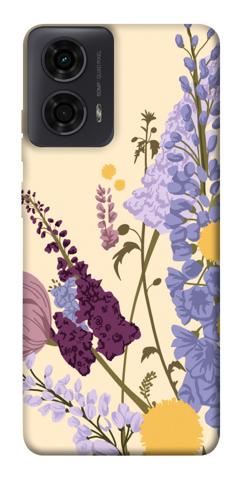 Чехол Flowers art для Motorola Moto G04