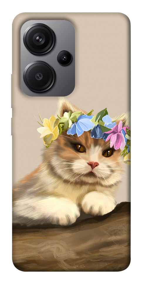 Чохол Cat in flowers для Xiaomi Redmi Note 13 Pro+