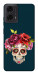 Чехол Flower skull для Motorola Moto G24