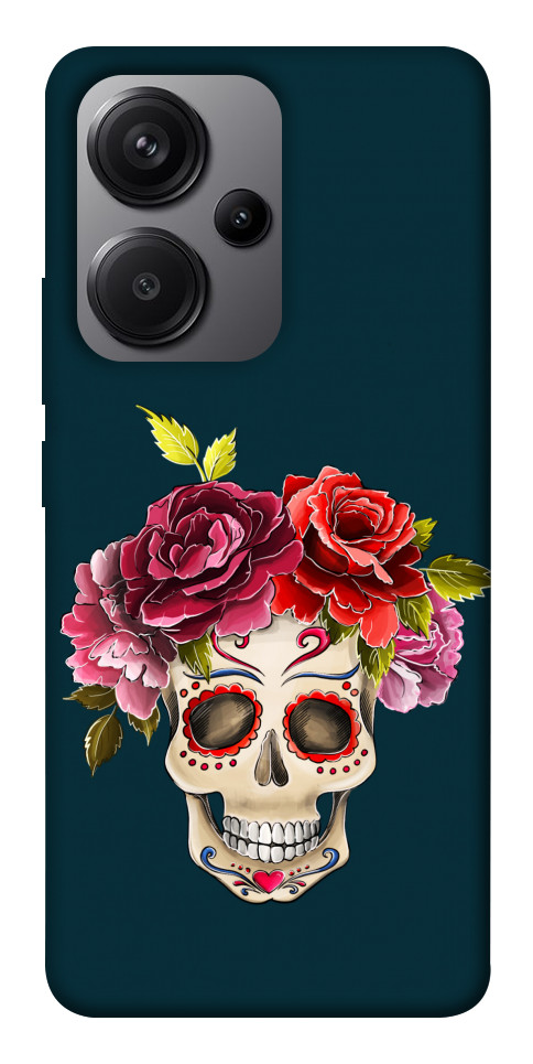 Чехол Flower skull для Xiaomi Redmi Note 13 Pro+
