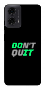 Чехол Don't quit для Motorola Moto G04