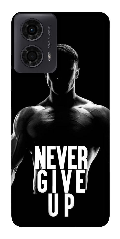 Чехол Never give up для Motorola Moto G24