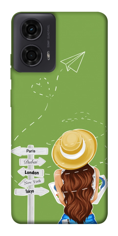 Чехол Travel girl для Motorola Moto G04