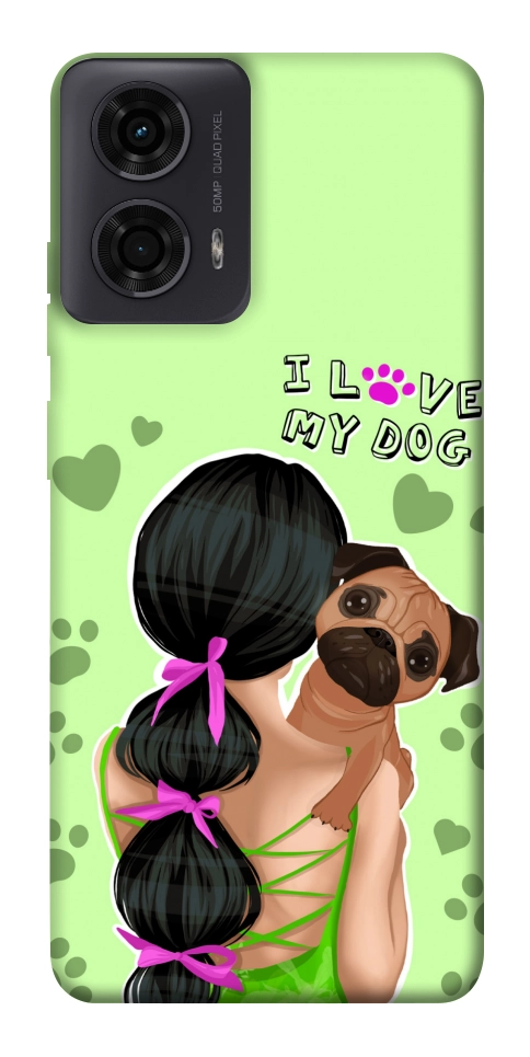 Чехол Love my dog для Motorola Moto G24