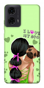 Чехол Love my dog для Motorola Moto G04