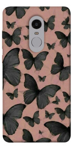 Чехол Порхающие бабочки для Xiaomi Redmi Note 4 (Snapdragon)