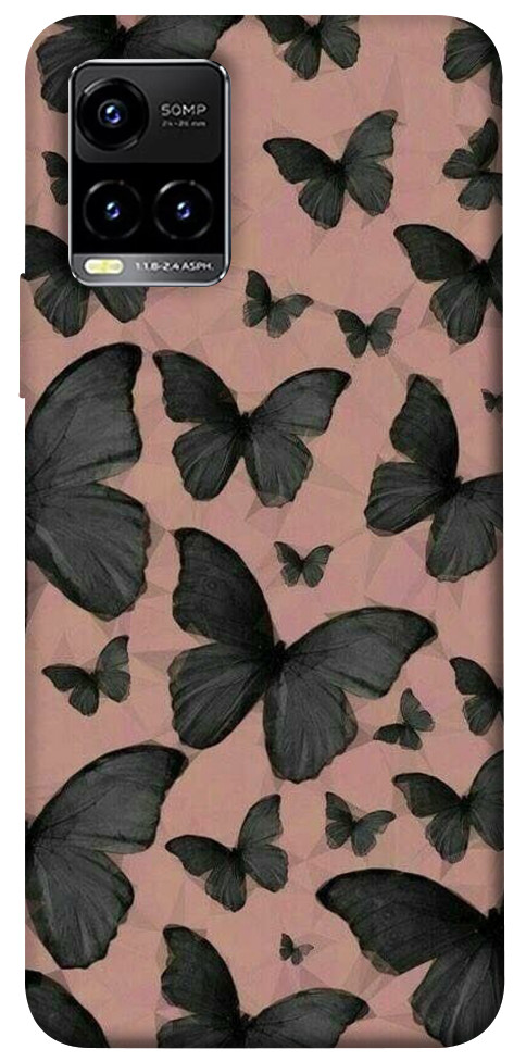 Чехол Порхающие бабочки для Vivo Y21