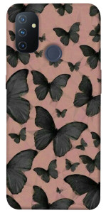 Чехол Порхающие бабочки для OnePlus Nord N100