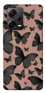 Чехол Порхающие бабочки для Xiaomi Redmi Note 12 Pro 5G