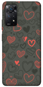 Чехол Милые сердца для Xiaomi Redmi Note 11 Pro 5G