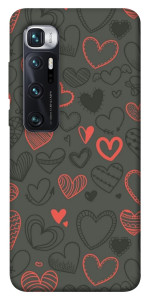 Чехол Милые сердца для Xiaomi Mi 10 Ultra