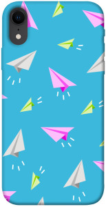 Чехол Бумажные самолетики для iPhone XR