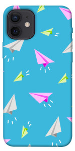 Чехол Бумажные самолетики для iPhone 12