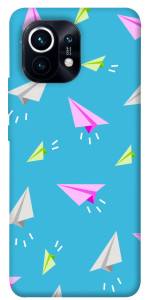 Чехол Бумажные самолетики для Xiaomi Mi 11
