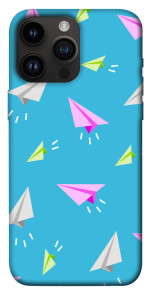 Чехол Бумажные самолетики для iPhone 14 Pro Max