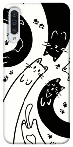 Чехол Черно-белые коты для Samsung Galaxy A50 (A505F)