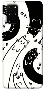 Чохол Чорно-білі коти для Galaxy S20 Plus (2020)