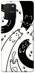 Чехол Черно-белые коты для Galaxy S10 Lite (2020)