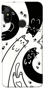Чехол Черно-белые коты для Xiaomi Redmi 6 Pro