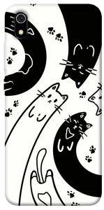 Чехол Черно-белые коты для Xiaomi Redmi 7A