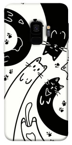 Чохол Чорно-білі коти для Galaxy S9