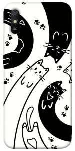 Чохол Чорно-білі коти для Xiaomi Redmi 9A