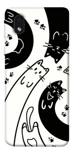 Чехол Черно-белые коты для Galaxy M01 Core