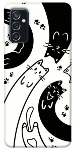 Чохол Чорно-білі коти для Galaxy M52