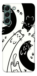 Чехол Черно-белые коты для Galaxy S22+