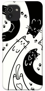 Чохол Чорно-білі коти для Galaxy A03
